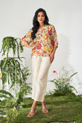Multicolour Floral Print Top and Pant Co-ord Set
