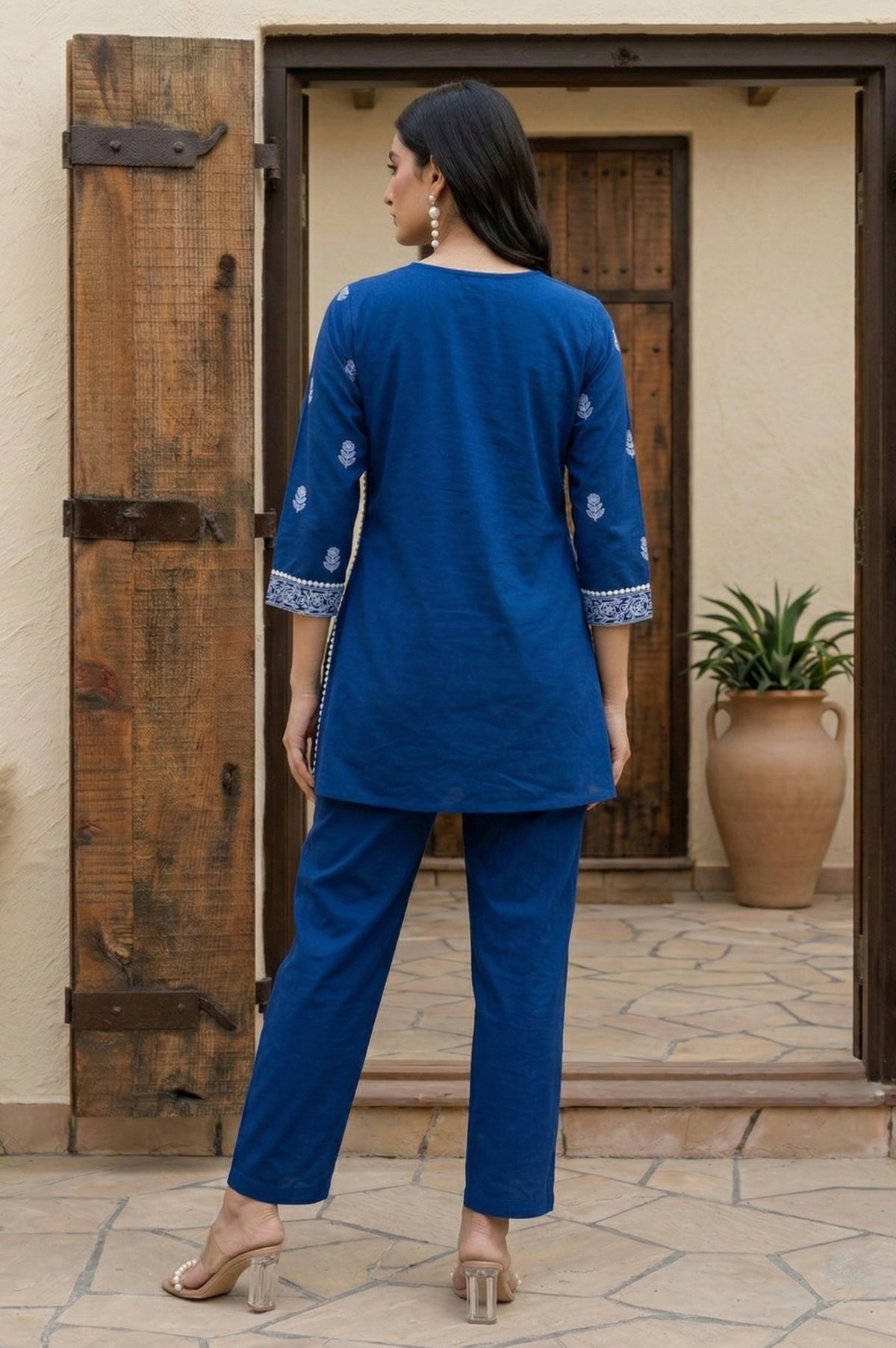 Pure Cotton Embroidered Co-Ord Set