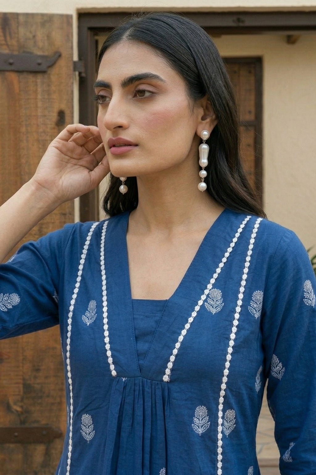 Pure Cotton Embroidered Co-Ord Set