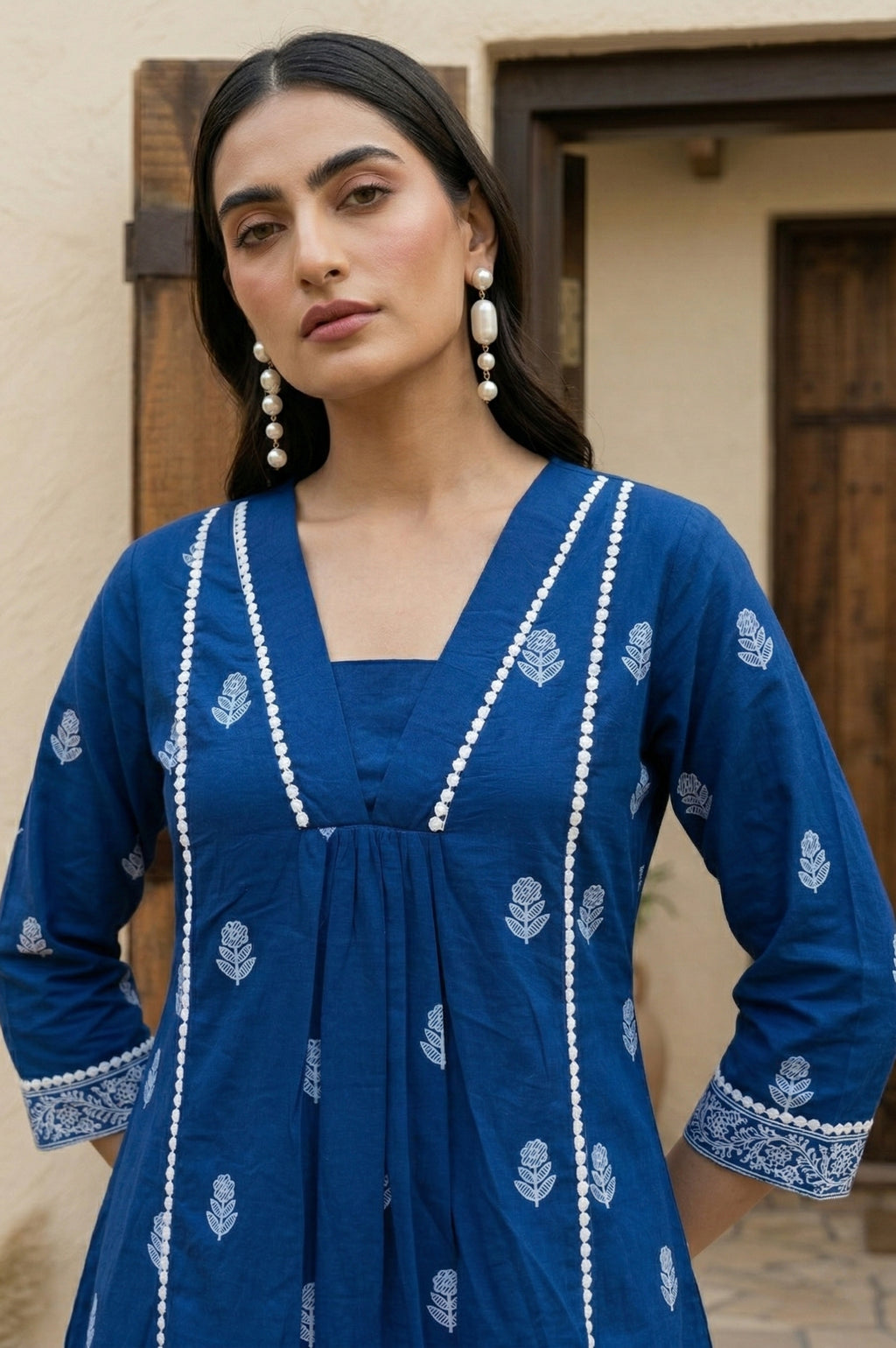 Pure Cotton Embroidered Co-Ord Set