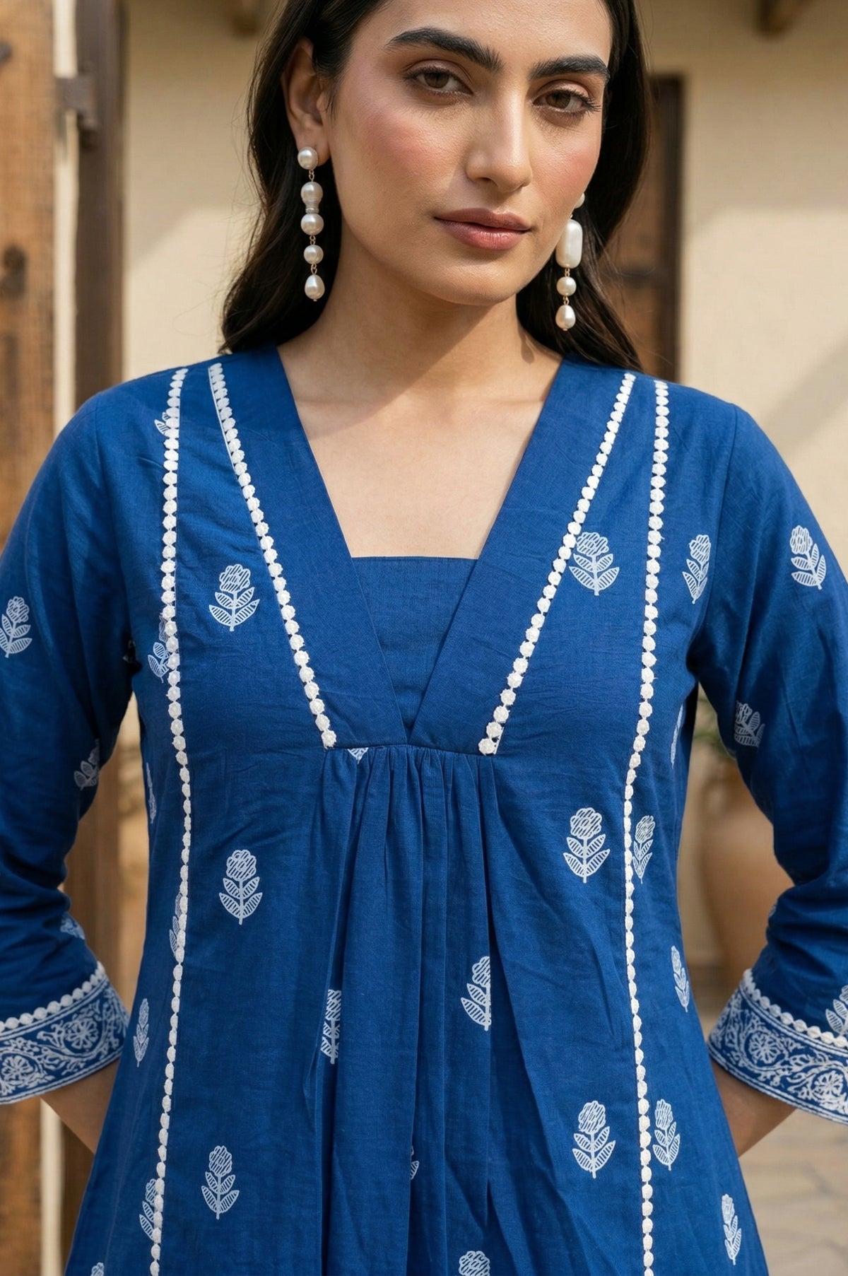 Pure Cotton Embroidered Co-Ord Set