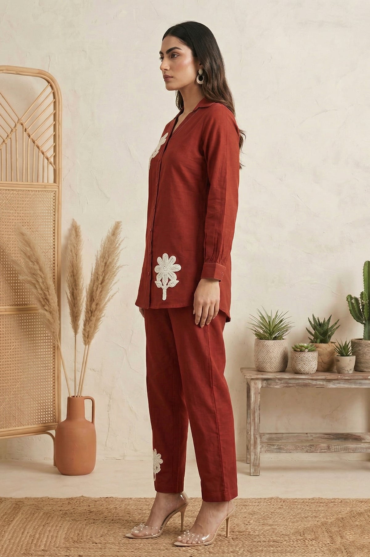 Pure Cotton Embroidered Co-Ord Set
