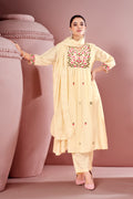 White Pure Cotton Embroidered Kurta Set with Dupatta