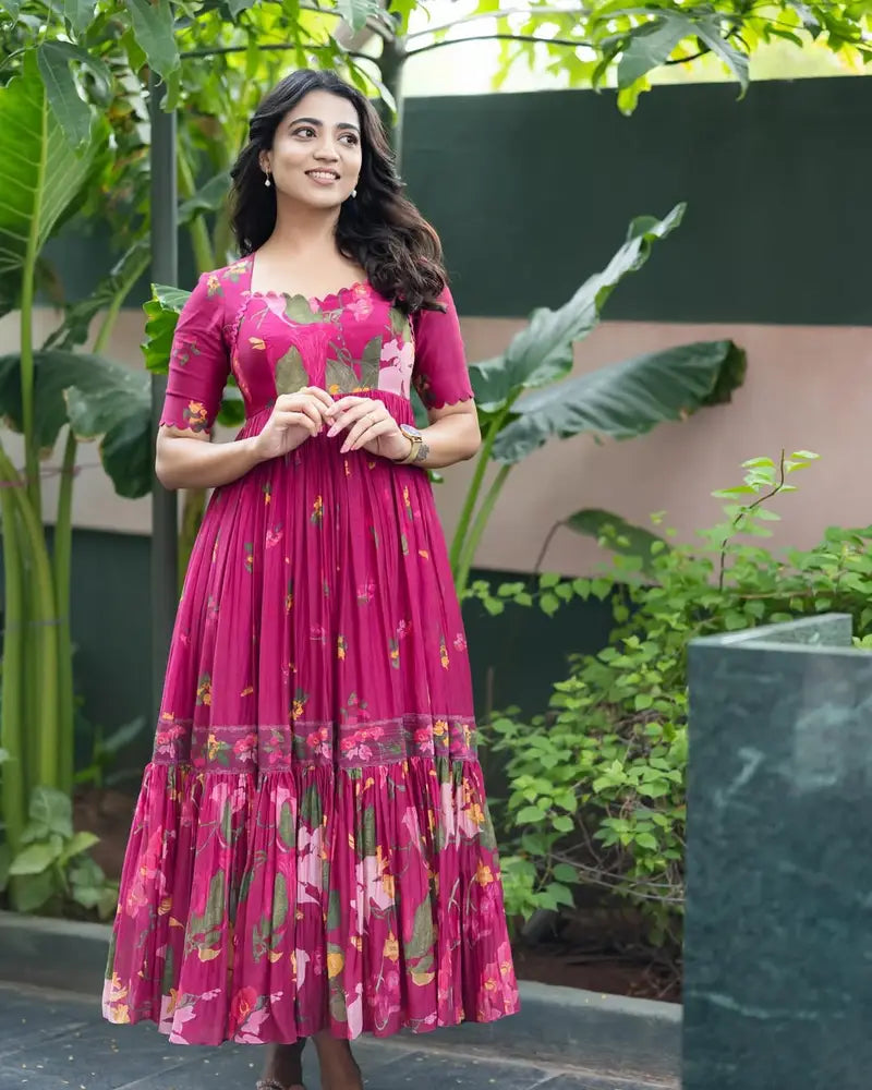 RUBINA LONG WESTERN DRESS