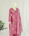 Premium 60-60 Cotton A-line Kurti Palazzo Dupatta  Pakistani Style Full Sleeves