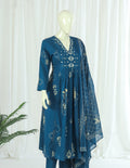 Cotton Kurti Pant Dupatta Set