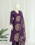 Cotton A-line Side-Slit Kurti Palazzo Dupatta
